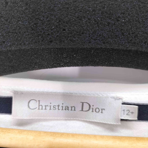 クリスチャンディオール Christian Dior CDロゴ フロッキー ボーダー カットソー レディース 12+