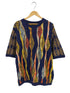 クージー COOGI 90s オーストラリア製 総柄 3D ショートスリーブ ニット メンズ import:L