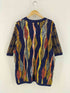 クージー COOGI 90s オーストラリア製 総柄 3D ショートスリーブ ニット メンズ import:L