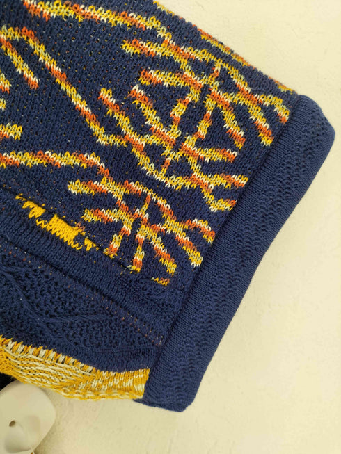 クージー COOGI 90s オーストラリア製 総柄 3D ショートスリーブ ニット メンズ import:L