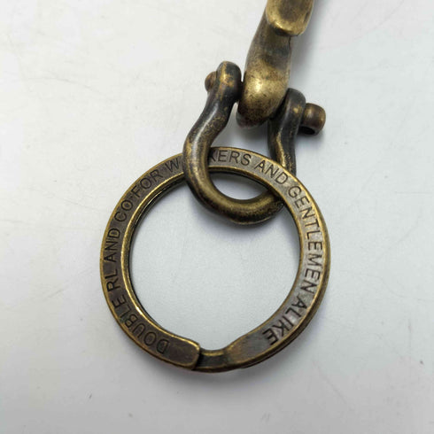 ダブルアールエルラルフローレン RRL RALPH LAUREN 真鍮 ロゴ 刻印 キーリング キーフック ナスカン カラビナ メンズ