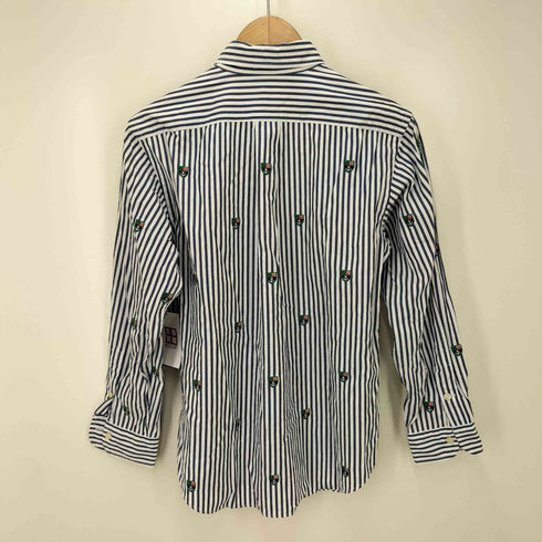 ラルフローレン RALPH LAUREN ストライプ アンカー 刺繍 シャツ レディース 150