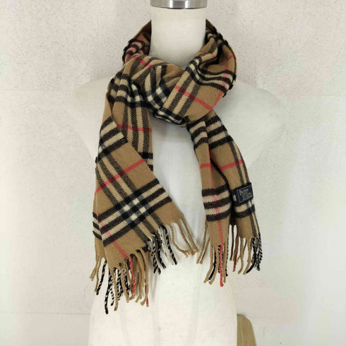 バーバリーズ BURBERRYS CASHMERE100% ノヴァチェック カシミヤマフラー メンズ
