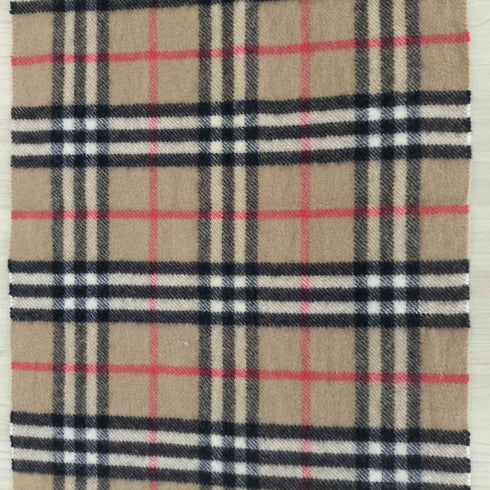 バーバリーズ BURBERRYS CASHMERE100% ノヴァチェック カシミヤマフラー メンズ