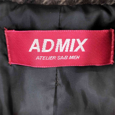 ADMIX シャギーチェック ベルト付き チェスターコート メンズ 50