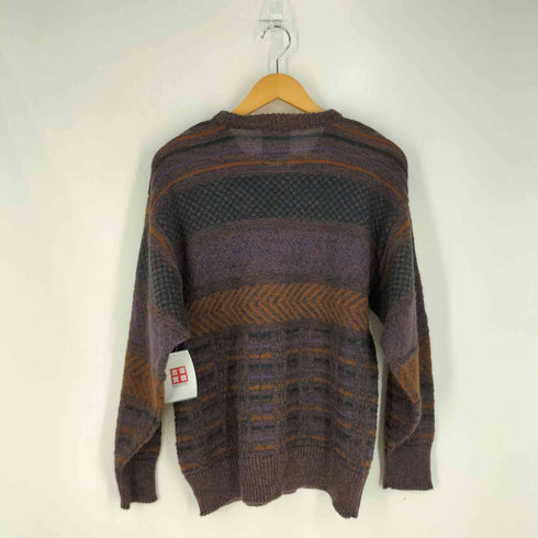 INIS MEAIN アイルランド製 マルチパターン クルーネックニット メンズ import:M