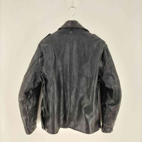 This genuine 80S タロン 本革シングルレザージャケット メンズ