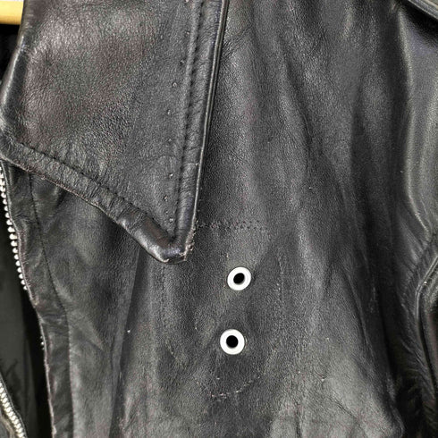 This genuine 80S タロン 本革シングルレザージャケット メンズ