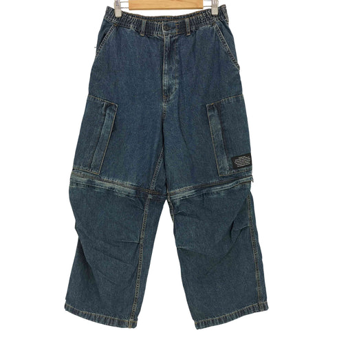 ジーユー GU 24AW デニムコンバーチブルワイドカーゴパンツ メンズ JPN:M