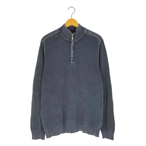トミーバハマ Tommy Bahama JEANS ガーメントダイ ハーフジップ プルオーバーニット メンズ import:L