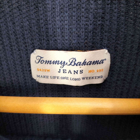 トミーバハマ Tommy Bahama JEANS ガーメントダイ ハーフジップ プルオーバーニット メンズ import:L