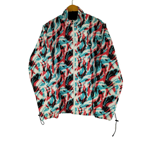 ステューシー Stussy 00S 総柄 マルチカラー ナイロンジャケット メンズ L
