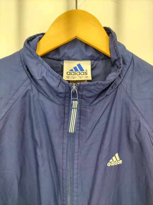 アディダス adidas 90-00s ロゴ刺繍 パデッドジャケット メンズ import:M