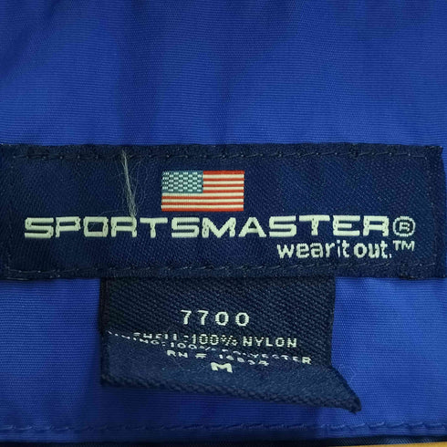 スポーツマスター SPORTSMASTER フード収納可 リフレクター 裾ドローコード ツートン 企業ロゴ ナイロンジャケット メンズ import:M