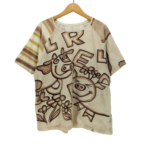 EL RODEO ブタ ウシ フルプリント 半袖 Tシャツ メンズ FREE