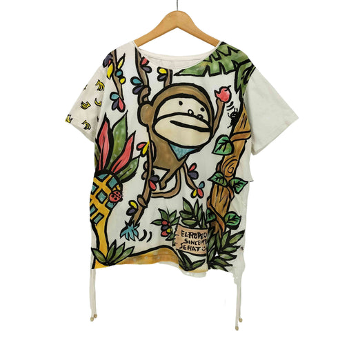 EL RODEO サル フルプリント 半袖 Tシャツ メンズ FREE