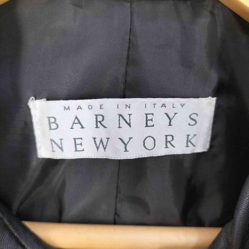 バーニーズニューヨーク BARNEYS NEWYORK イタリア製 カウレザージャケット レディース EUR:38