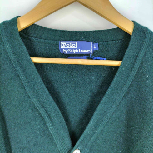 ポロバイラルフローレン Polo by RALPH LAUREN スモールポニー刺繍 ラムウール カーディガン メンズ import:L