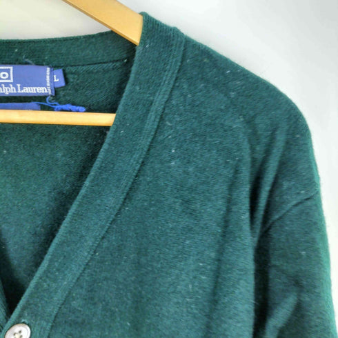 ポロバイラルフローレン Polo by RALPH LAUREN スモールポニー刺繍 ラムウール カーディガン メンズ import:L