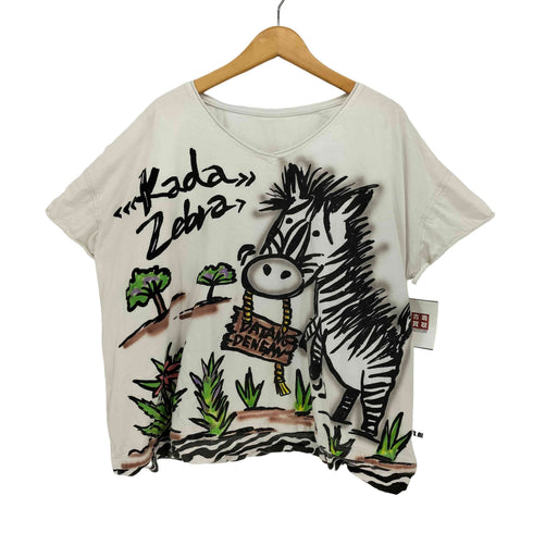 EL RODEO ゼブラ シマウマ フルプリント 半袖 Tシャツ メンズ FREE