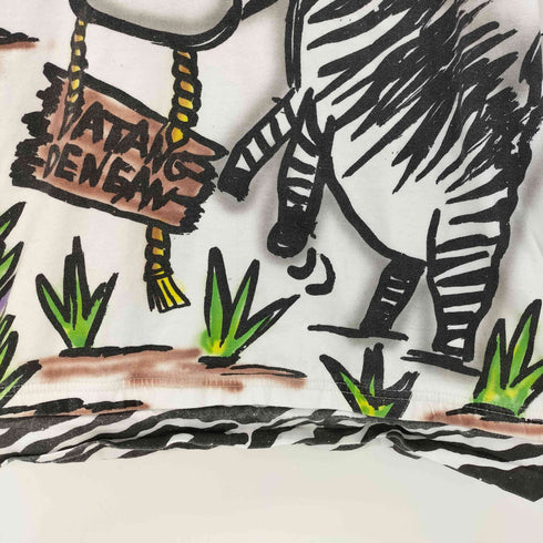 EL RODEO ゼブラ シマウマ フルプリント 半袖 Tシャツ メンズ FREE