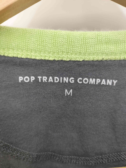 ポップトレーディングカンパニー POP TRADING COMPANY ロゴプリント リンガーTシャツ メンズ M
