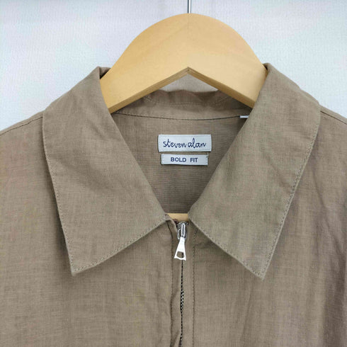 スティーブンアラン Steven Alan C/L POPLIN FULL/ZIP SHIRT メンズ JPN:M