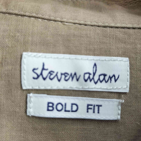 スティーブンアラン Steven Alan C/L POPLIN FULL/ZIP SHIRT メンズ JPN:M
