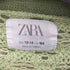 ザラ ZARA メッシュ クロップド ニットカーディガン レディース 13-14