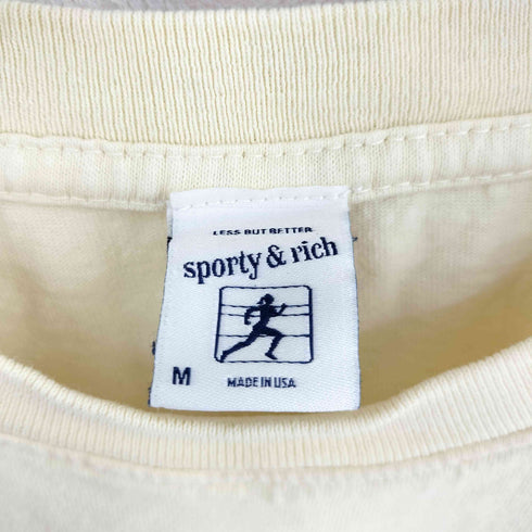 スポーティーアンドリッチ SPORTY& RICH 両面プリント S/S Tシャツ メンズ M