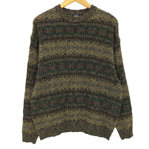 ドッカーズ DOCKERS 90s フェアアイル柄 クルーネックニット メンズ import:L