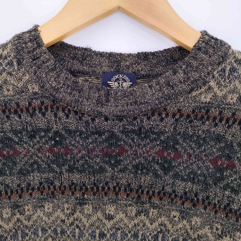 ドッカーズ DOCKERS 90s フェアアイル柄 クルーネックニット メンズ import:L