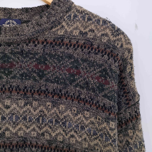 ドッカーズ DOCKERS 90s フェアアイル柄 クルーネックニット メンズ import:L