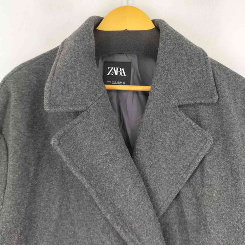 ザラ ZARA ダブルブレスト ロングコート レディース XL