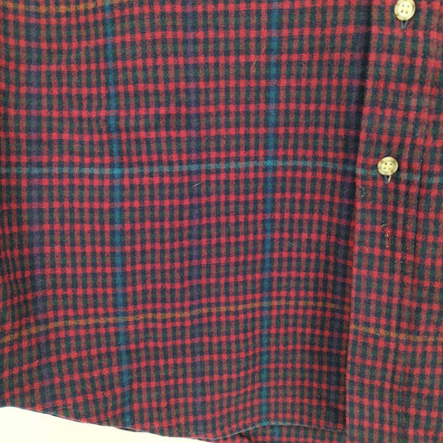 ペンドルトン PENDLETON 80s ウール チェック ボタンダウンシャツ メンズ import:L