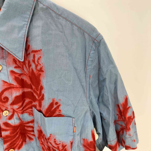 ボスヒューゴボス BOSS HUGO BOSS リーフ 総柄 S/S アロハ シャツ メンズ import:S