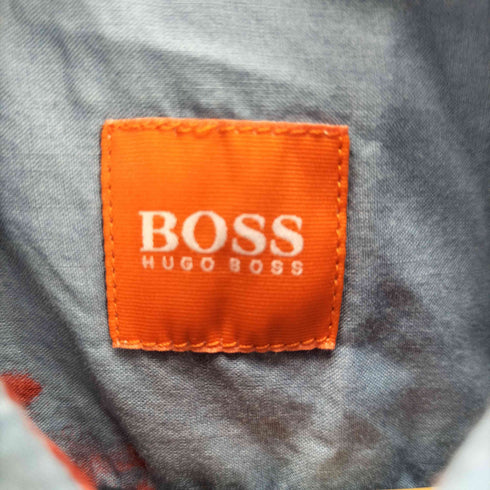 ボスヒューゴボス BOSS HUGO BOSS リーフ 総柄 S/S アロハ シャツ メンズ import:S
