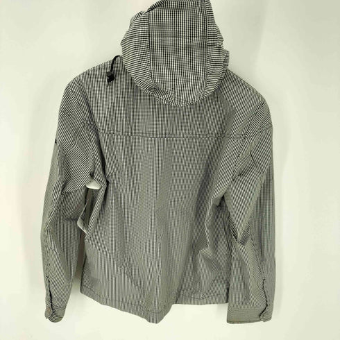 バーバリーブラックレーベル BURBERRY BLACK LABEL 裏地メッシュ ダブルジップ パッカブルフード ギンガムチェック マウンテン パーカー メンズ import:M