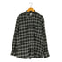 ザラ ZARA サッカー チェックレギュラーカラーシャツ メンズ import:XL
