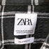ザラ ZARA サッカー チェックレギュラーカラーシャツ メンズ import:XL