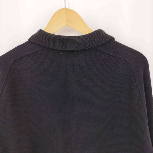 ザラ ZARA コットンニットポロシャツ メンズ M
