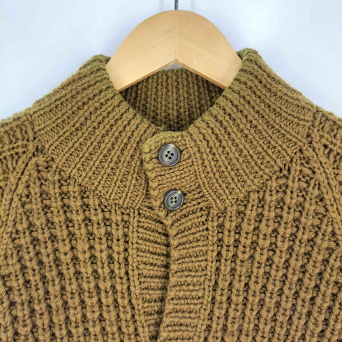 ユナイテッドアローズ UNITED ARROWS ANNELIES BRAECKMAN ワッフル ローゲージ ハイネックニットカーディガン メンズ JPN:L