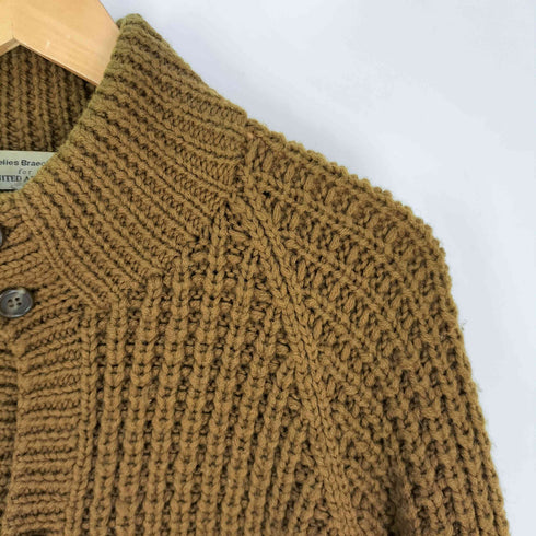 ユナイテッドアローズ UNITED ARROWS ANNELIES BRAECKMAN ワッフル ローゲージ ハイネックニットカーディガン メンズ JPN:L