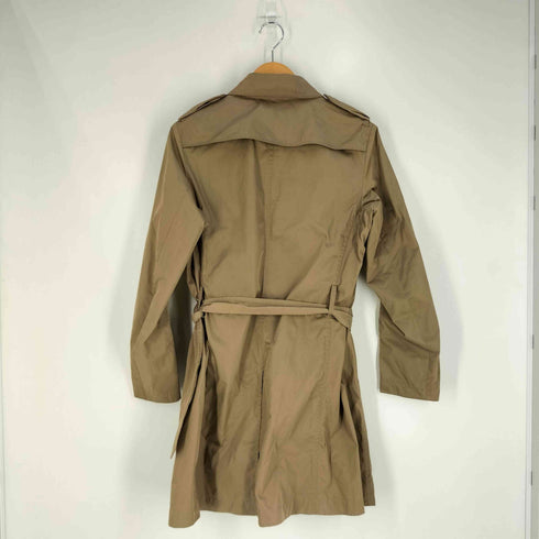 バーニーズニューヨーク BARNEYS NEWYORK ナイロン ダブルトレンチコート レディース 44