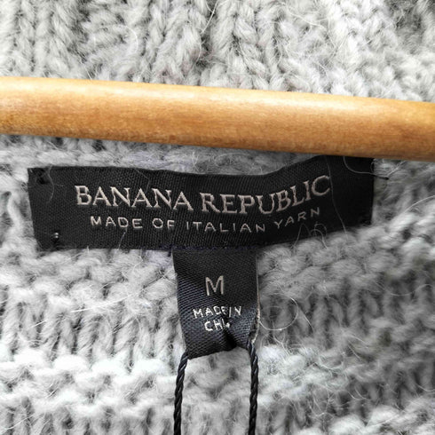 バナナリパブリック BANANA REPUBLIC 厚手 ウールニットカーディガン メンズ import:M