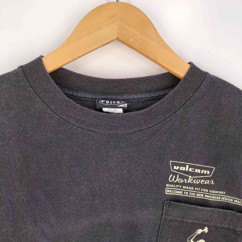 ヴォルコム VOLCOM 90s-2000s メキシコ製 両面プリント クルーネックTシャツ メンズ import:M
