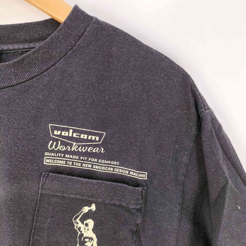 ヴォルコム VOLCOM 90s-2000s メキシコ製 両面プリント クルーネックTシャツ メンズ import:M
