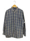 St Michael MARKS AND SPENCER チェック コットン ボタンダウンシャツ メンズ import:M
