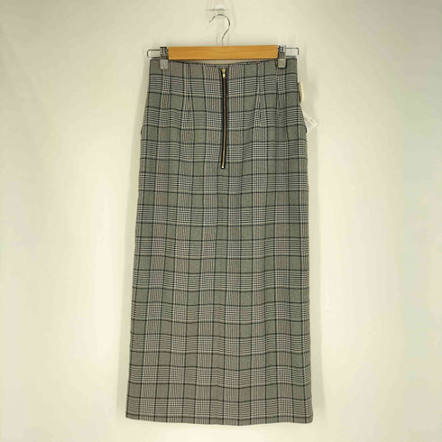 ユナイテッドアローズグリーンレーベルリラクシング UNITED ARROWS green label relaxing キチントボトムス Iライン チェック スカート レディース JPN:38