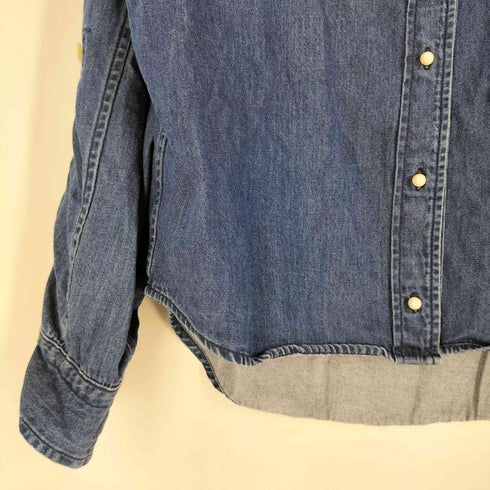 ブランバスク blanc basque 8oz パールボタン デニムシャツ レディース JPN:38